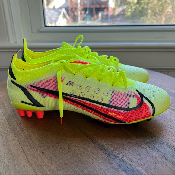 Nike Other - Nike Mercurial Vapor 14 Elite AG Soccer Cleat - "Volt Crimson" - Men's (Sz 10)